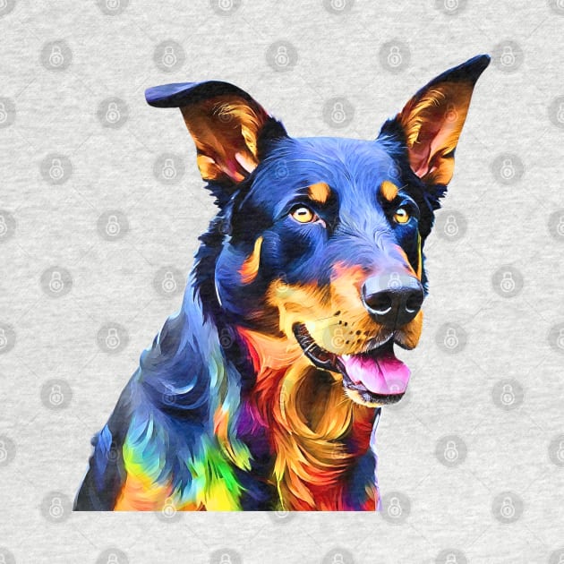 Pop-Art Beauceron Impressionism by Doodle and Things